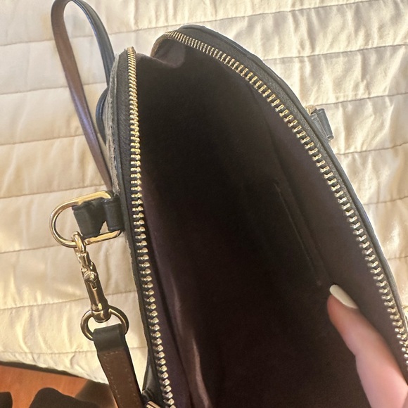 Coach Black Mini Sierra Satchel with Signature Design - Picture 6 of 7